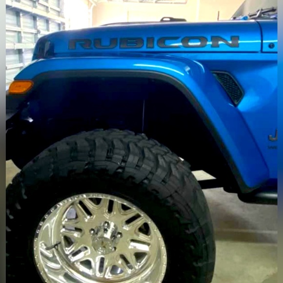 Jeep Rubicon Automotive Decal 2 Pack 3in x 24 inch - Picture 1 of 2